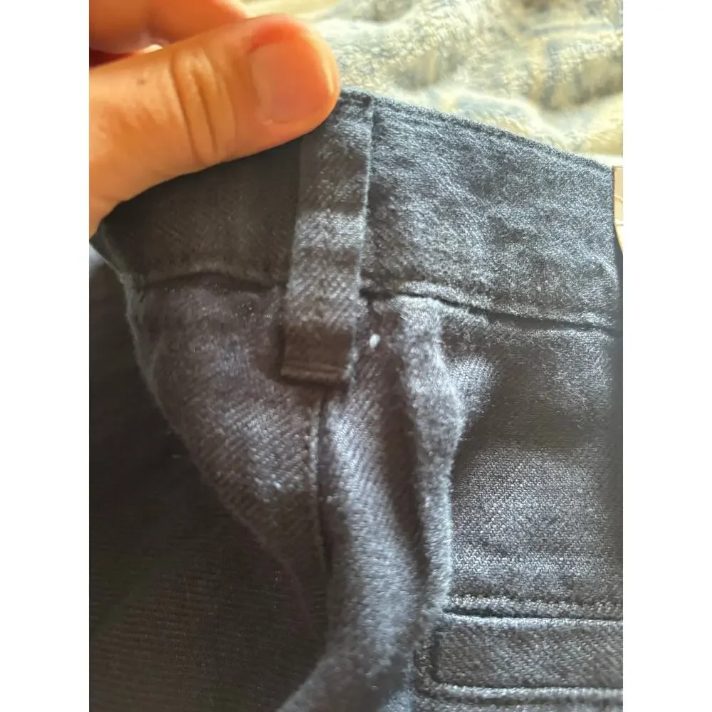 Zara Mens Relaxed Linen Pants Trousers straight Blue US 29 EU 36 NWT